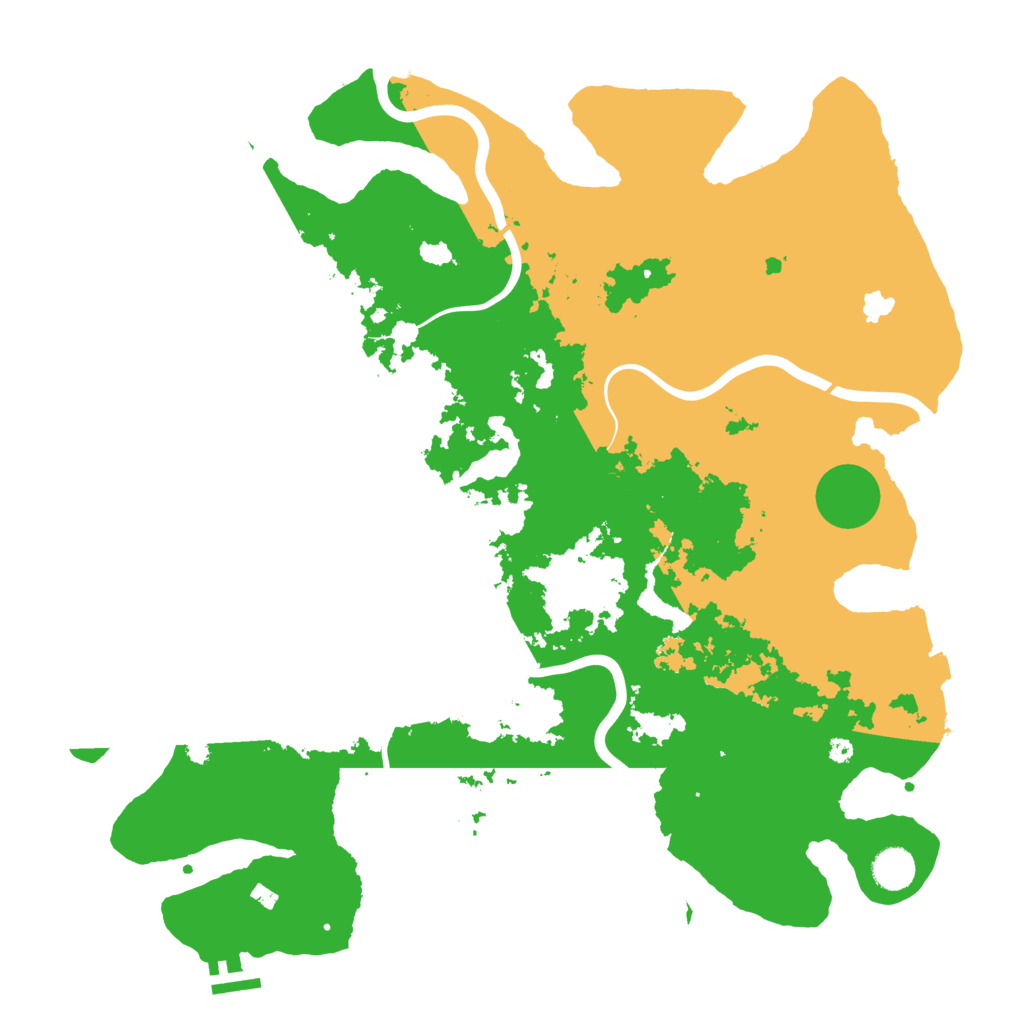 Biome Rust Map: Procedural Map, Size: 4200, Seed: 1819724208
