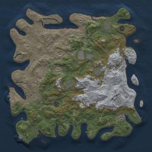 Thumbnail Rust Map: Procedural Map, Size: 4500, Seed: 900572520, 19 Monuments