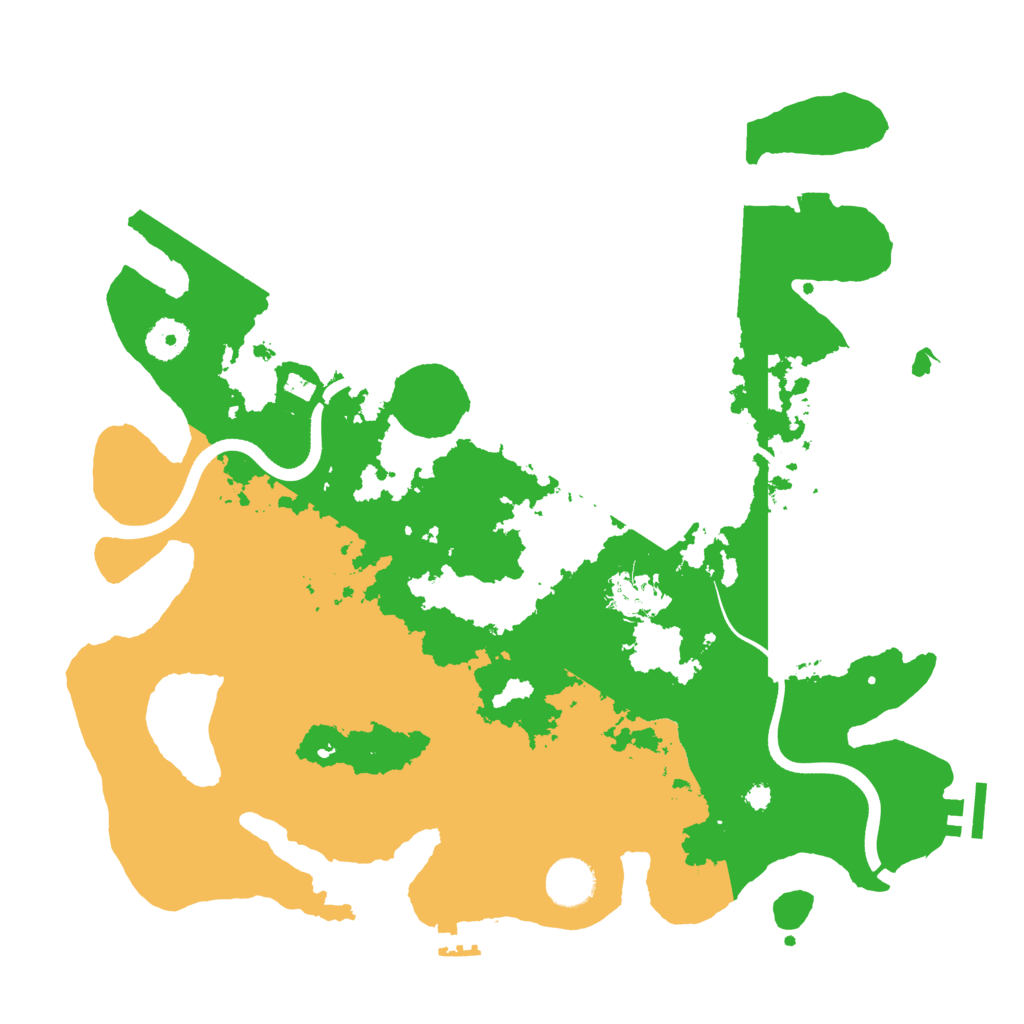 Biome Rust Map: Procedural Map, Size: 3700, Seed: 1537856342