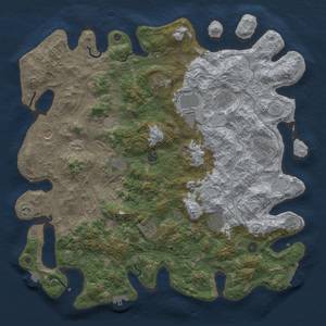 Thumbnail Rust Map: Procedural Map, Size: 4720, Seed: 563552244, 19 Monuments