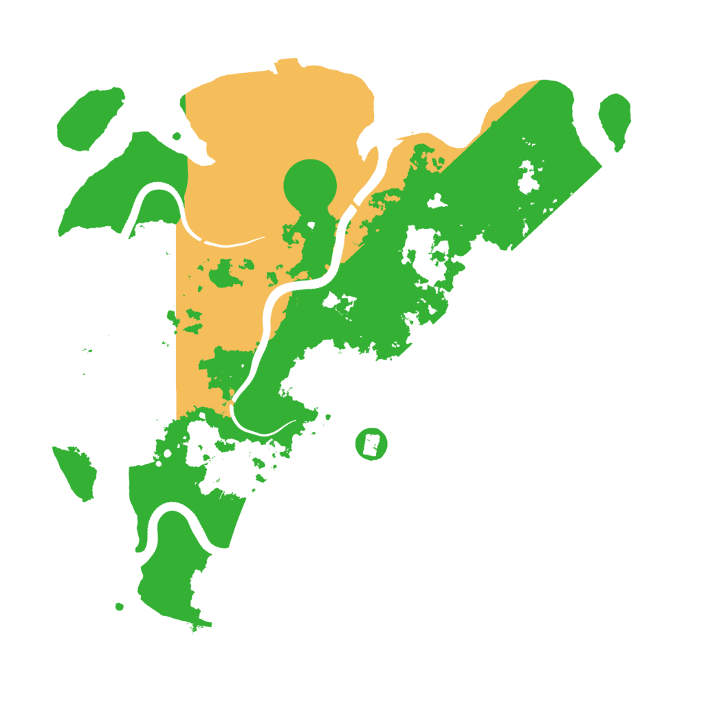 Biome Rust Map: Procedural Map, Size: 3500, Seed: 87947102