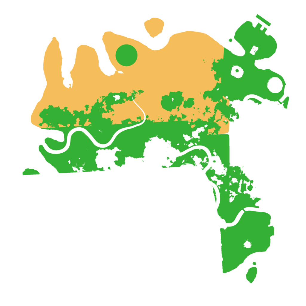 Biome Rust Map: Procedural Map, Size: 3700, Seed: 56214