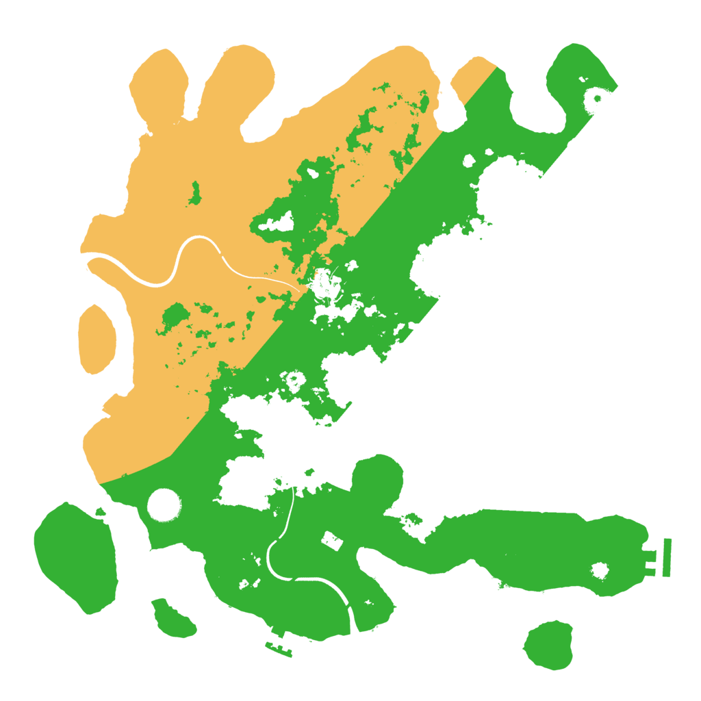 Biome Rust Map: Procedural Map, Size: 3700, Seed: 2096811503
