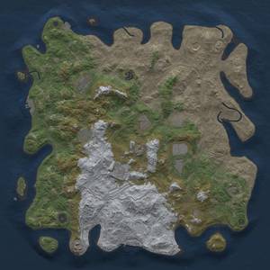 Thumbnail Rust Map: Procedural Map, Size: 4500, Seed: 363209585, 19 Monuments