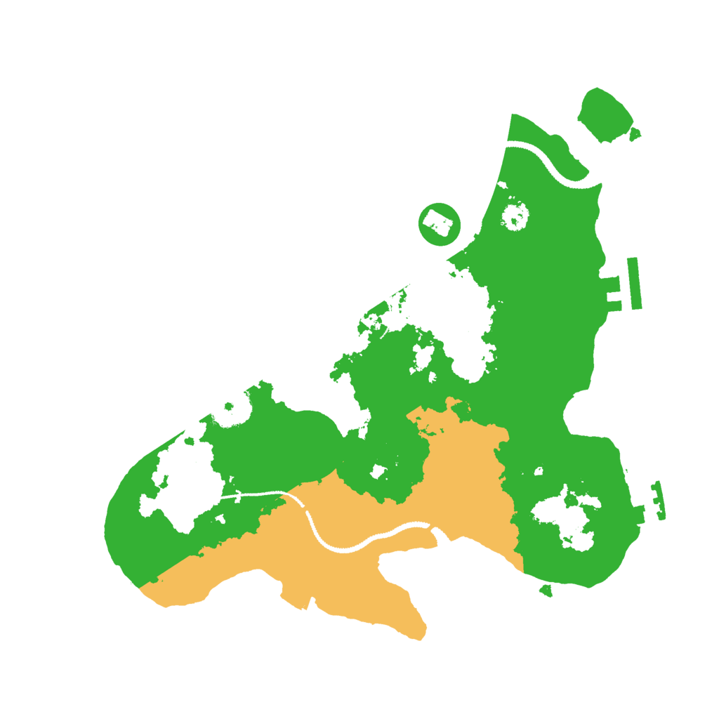 Biome Rust Map: Procedural Map, Size: 2800, Seed: 1646481631