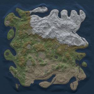 Thumbnail Rust Map: Procedural Map, Size: 4250, Seed: 1906424577, 18 Monuments