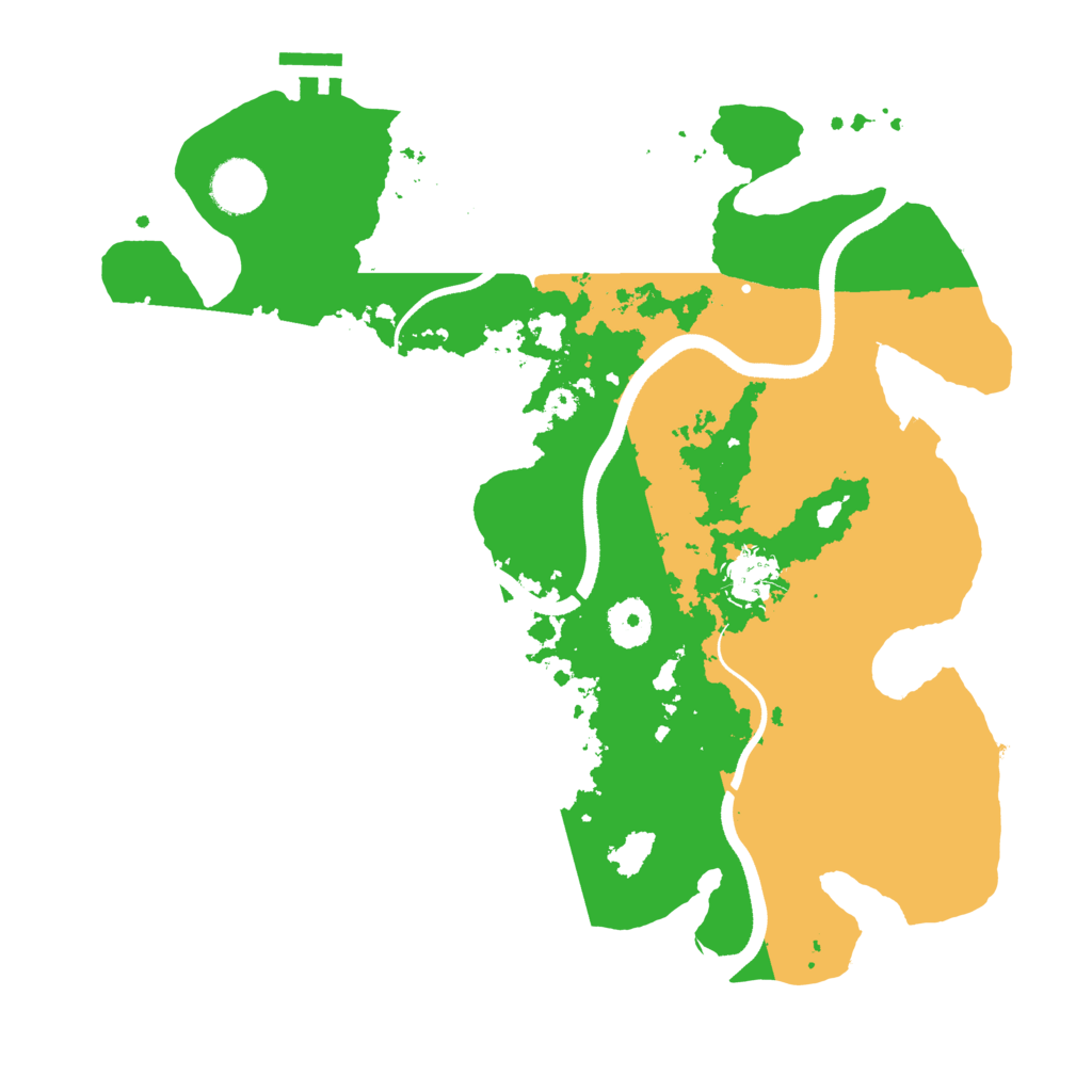 Biome Rust Map: Procedural Map, Size: 3500, Seed: 453204683