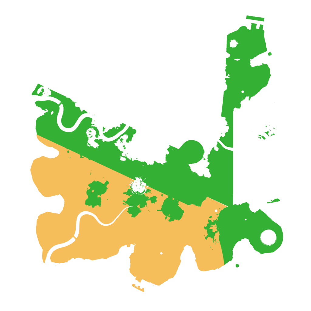 Biome Rust Map: Procedural Map, Size: 3500, Seed: 1564206414