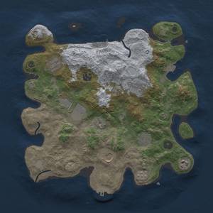 Thumbnail Rust Map: Procedural Map, Size: 3500, Seed: 1564206414, 16 Monuments