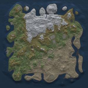 Thumbnail Rust Map: Procedural Map, Size: 4750, Seed: 523177128, 19 Monuments