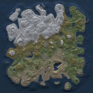 Thumbnail Rust Map: Procedural Map, Size: 4250, Seed: 22010854, 16 Monuments