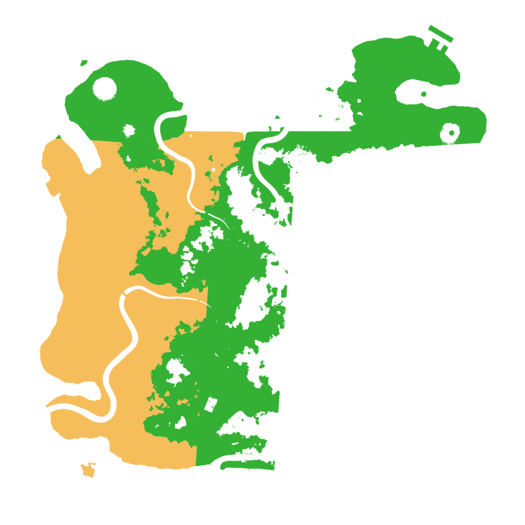 Biome Rust Map: Procedural Map, Size: 3950, Seed: 7545976