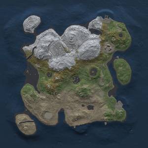 Thumbnail Rust Map: Procedural Map, Size: 2800, Seed: 144381, 10 Monuments