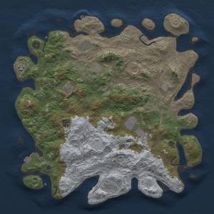 Thumbnail Rust Map: Procedural Map, Size: 4250, Seed: 2065489596, 16 Monuments