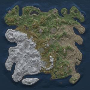 Thumbnail Rust Map: Procedural Map, Size: 4250, Seed: 498451874, 17 Monuments