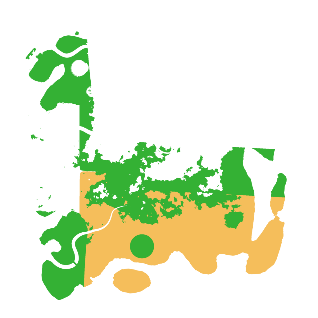 Biome Rust Map: Procedural Map, Size: 3500, Seed: 70386052