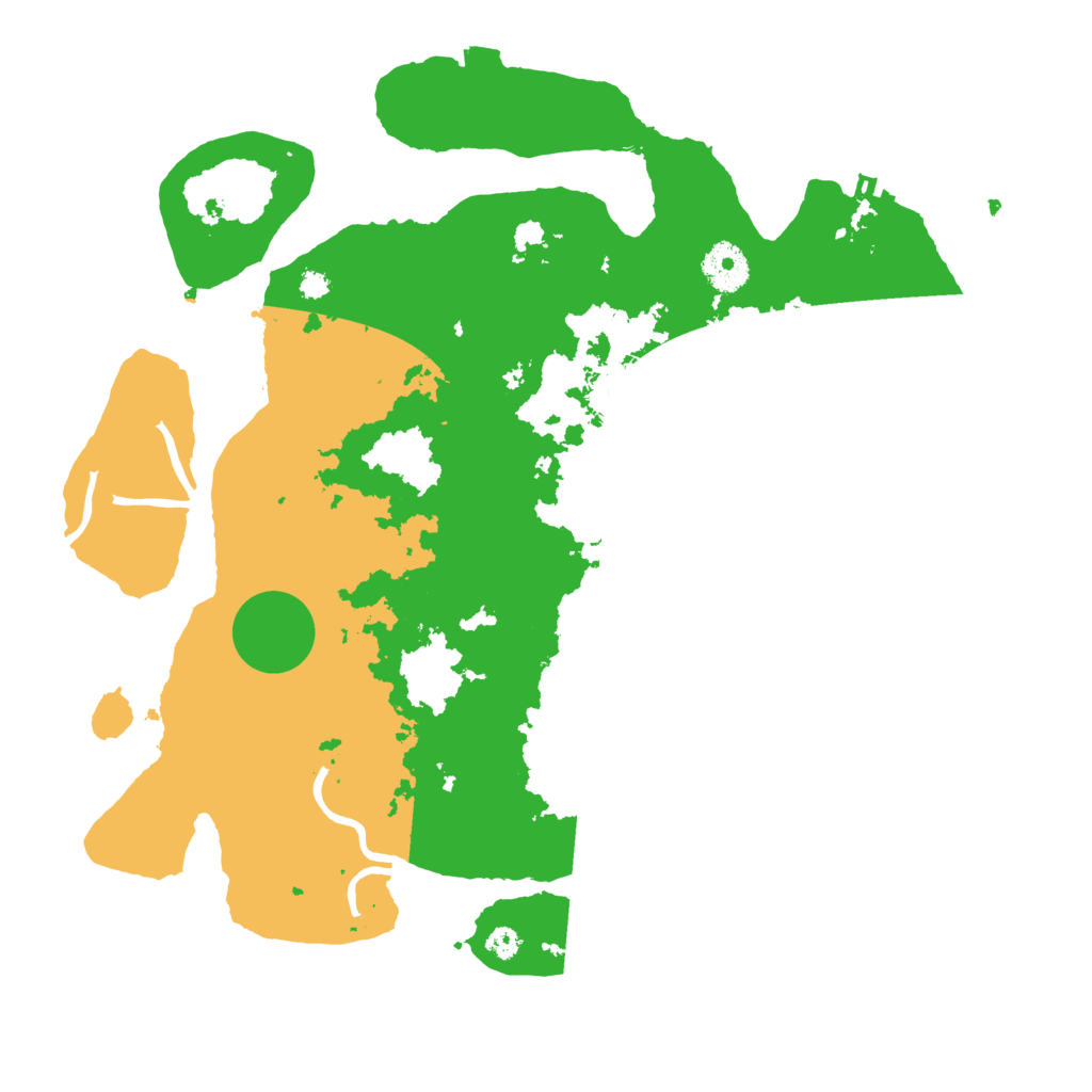 Biome Rust Map: Procedural Map, Size: 3500, Seed: 534521