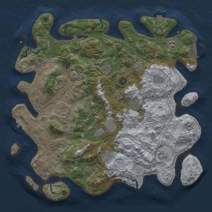 Thumbnail Rust Map: Procedural Map, Size: 4250, Seed: 1137369844, 18 Monuments