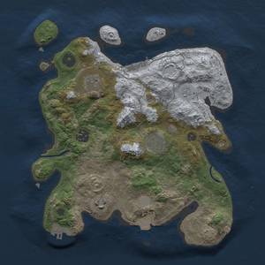 Thumbnail Rust Map: Procedural Map, Size: 3000, Seed: 339993992, 12 Monuments