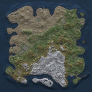 Thumbnail Rust Map: Procedural Map, Size: 4500, Seed: 773548, 19 Monuments