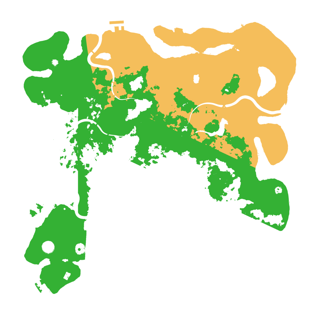 Biome Rust Map: Procedural Map, Size: 4400, Seed: 14897663
