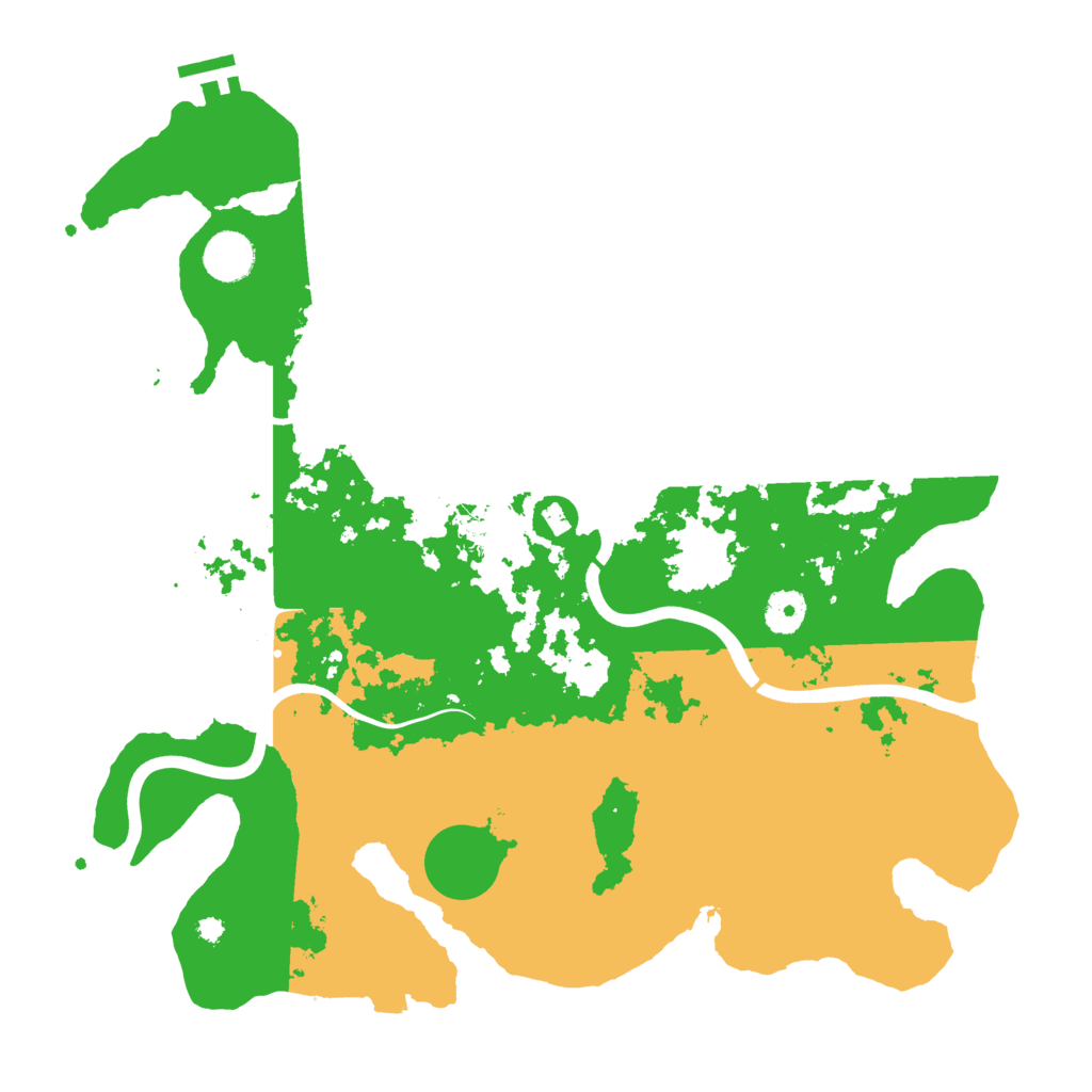 Biome Rust Map: Procedural Map, Size: 3850, Seed: 42288335