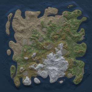 Thumbnail Rust Map: Procedural Map, Size: 4250, Seed: 305473074, 19 Monuments