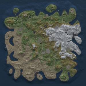 Thumbnail Rust Map: Procedural Map, Size: 4500, Seed: 103962262, 19 Monuments