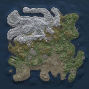 Thumbnail Rust Map: Procedural Map, Size: 3750, Seed: 38116756, 16 Monuments