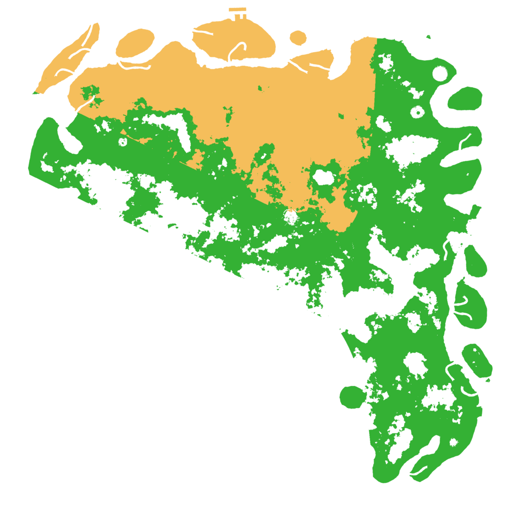Biome Rust Map: Procedural Map, Size: 6000, Seed: 1874206988