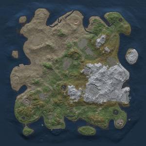 Thumbnail Rust Map: Procedural Map, Size: 3800, Seed: 46941663, 18 Monuments
