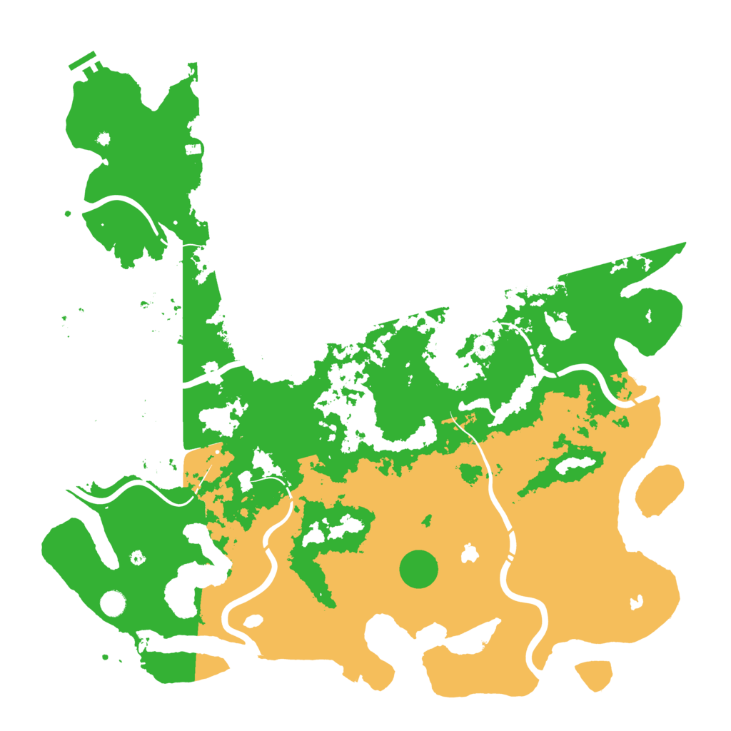 Biome Rust Map: Procedural Map, Size: 5000, Seed: 11687