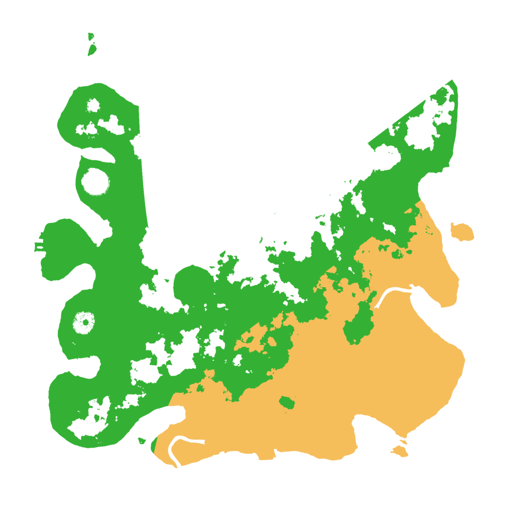Biome Rust Map: Procedural Map, Size: 3500, Seed: 6583702