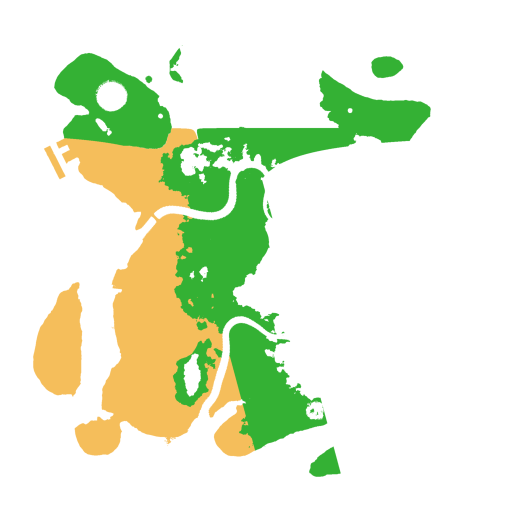 Biome Rust Map: Procedural Map, Size: 3000, Seed: 182685936