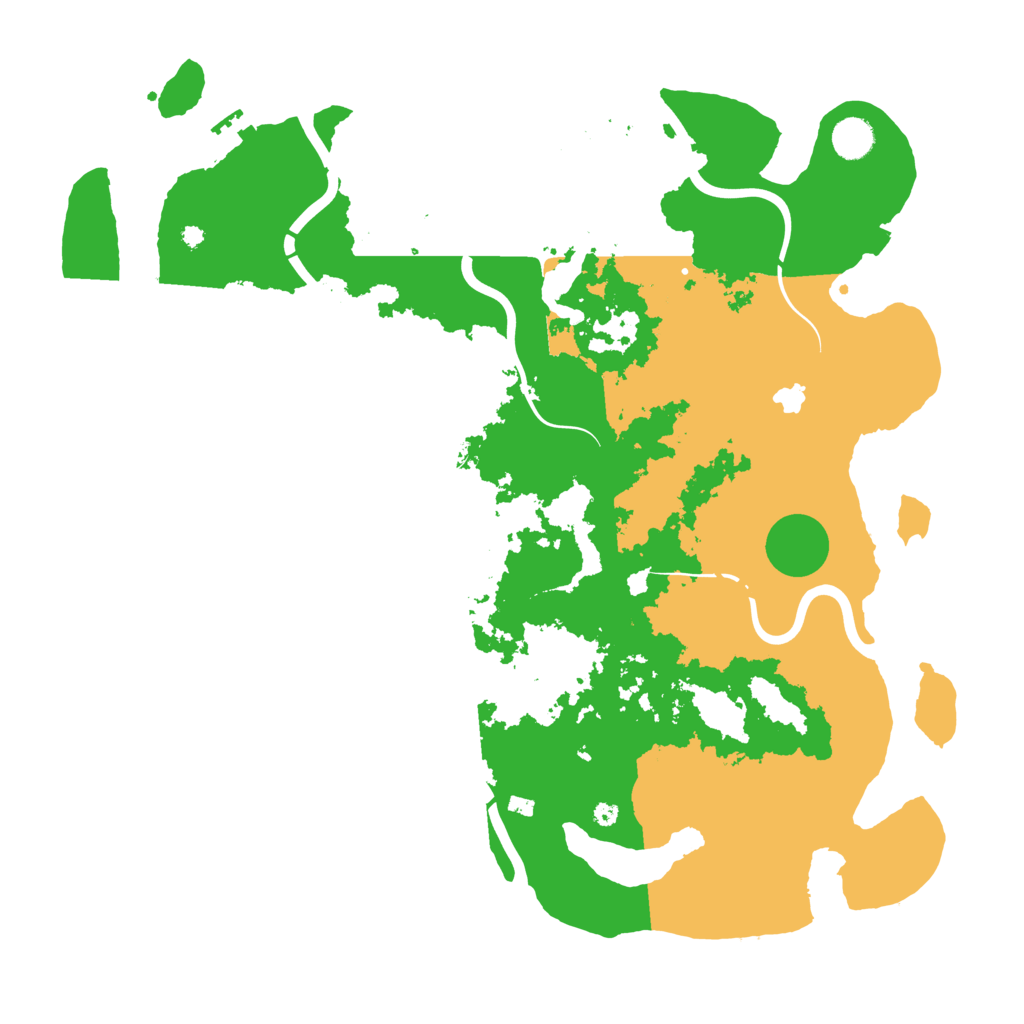 Biome Rust Map: Procedural Map, Size: 4300, Seed: 81664374