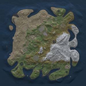 Thumbnail Rust Map: Procedural Map, Size: 3750, Seed: 674927, 18 Monuments