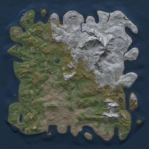 Thumbnail Rust Map: Procedural Map, Size: 5000, Seed: 1051269569, 19 Monuments