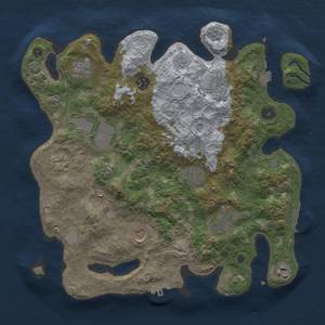 Thumbnail Rust Map: Procedural Map, Size: 3600, Seed: 1729522367, 18 Monuments