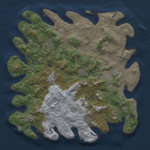 Thumbnail Rust Map: Procedural Map, Size: 4700, Seed: 131208, 19 Monuments