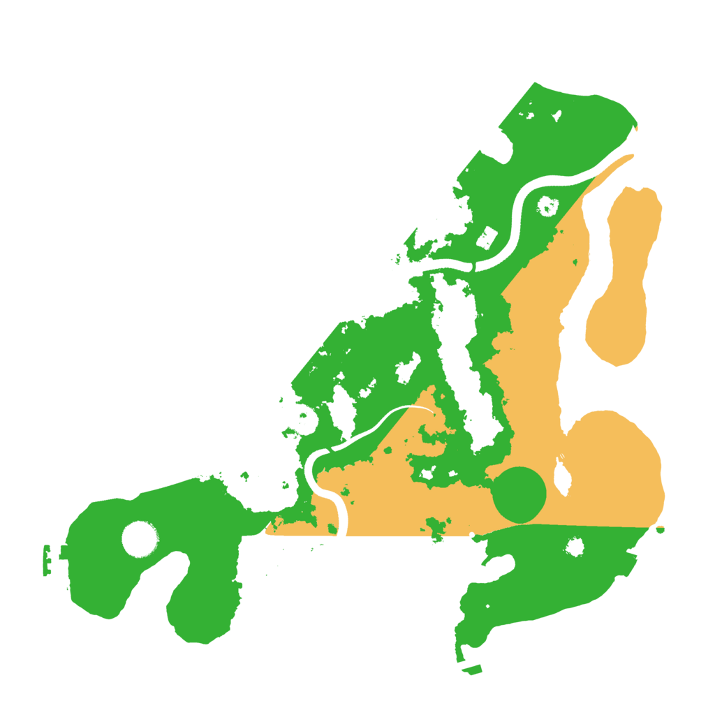 Biome Rust Map: Procedural Map, Size: 3500, Seed: 72738
