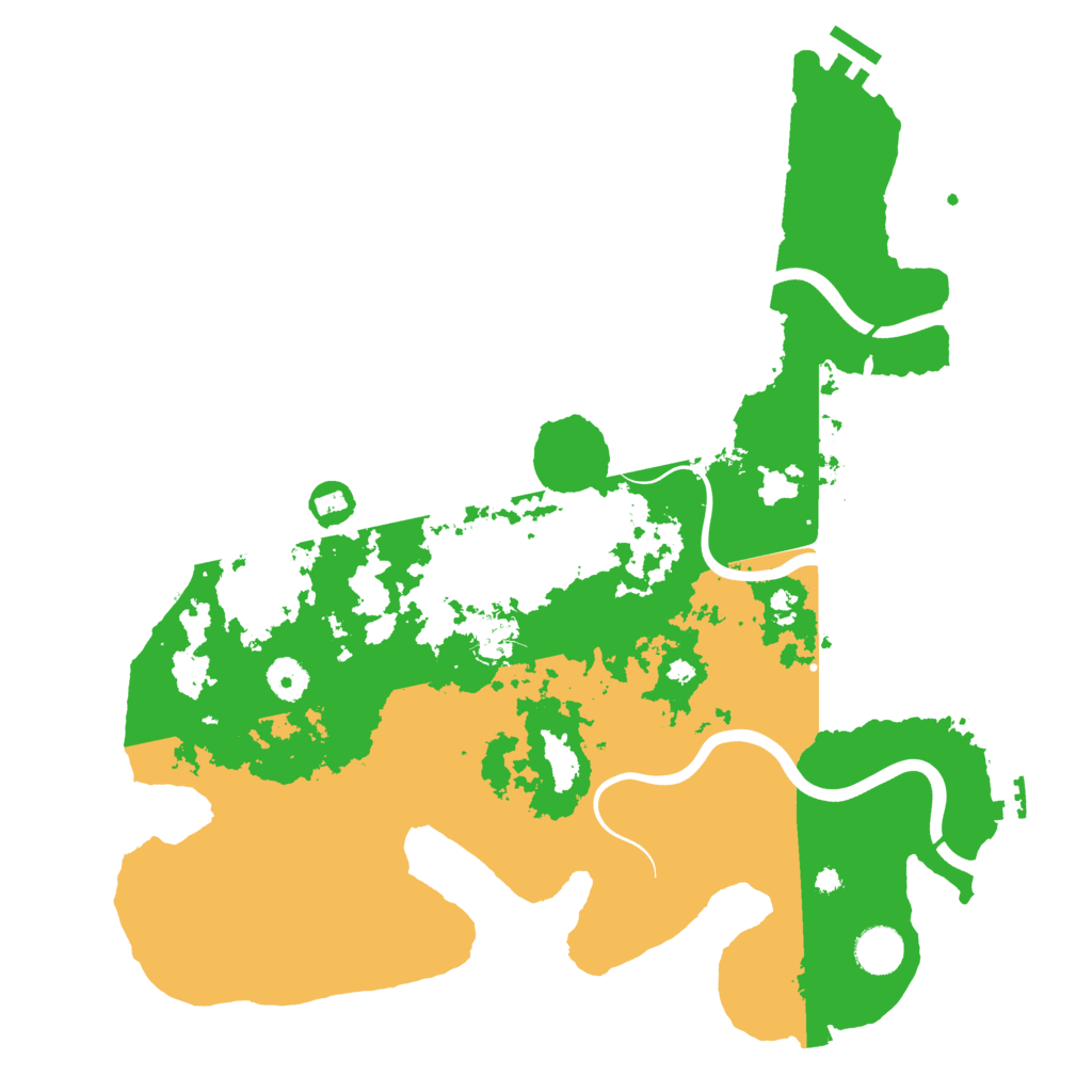 Biome Rust Map: Procedural Map, Size: 3950, Seed: 86267864