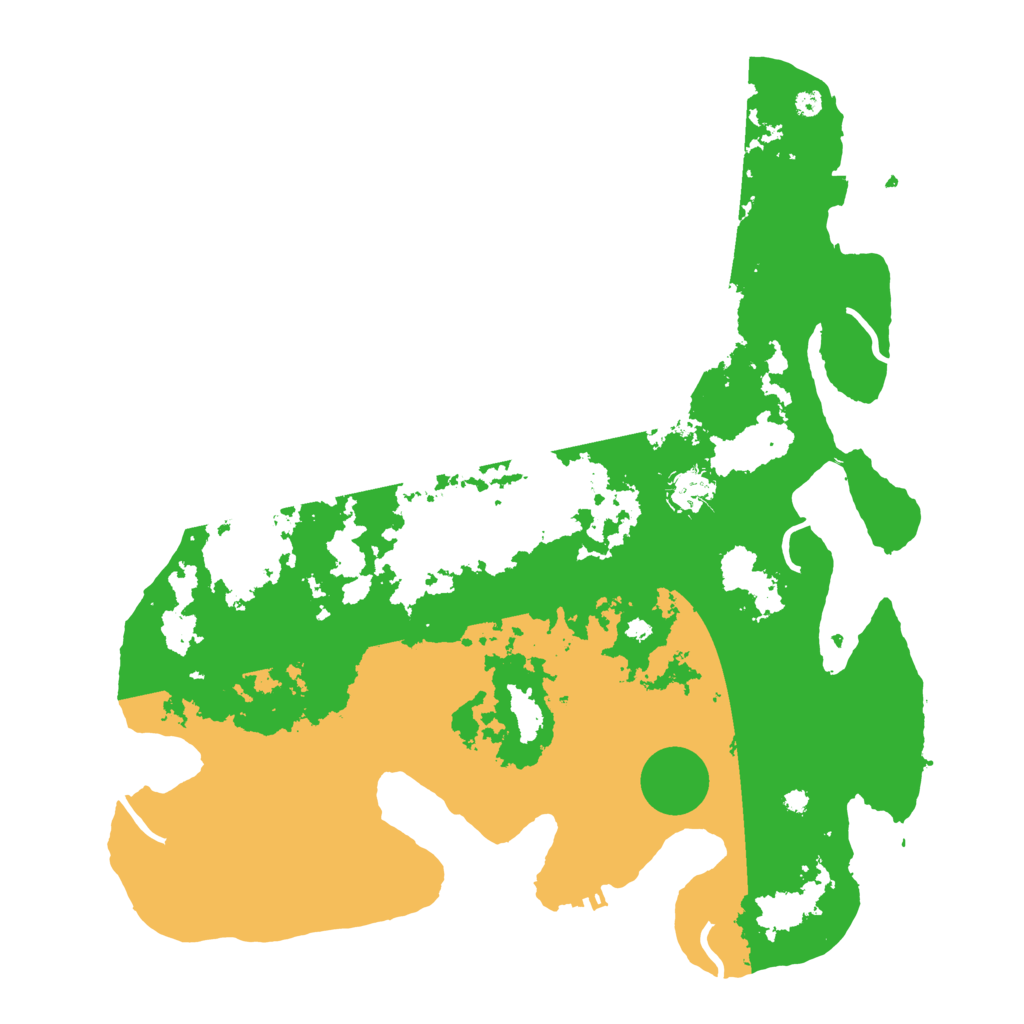 Biome Rust Map: Procedural Map, Size: 3950, Seed: 86267864