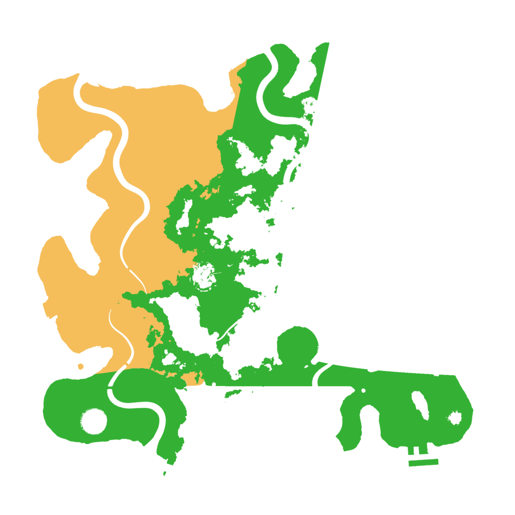 Biome Rust Map: Procedural Map, Size: 3500, Seed: 59647