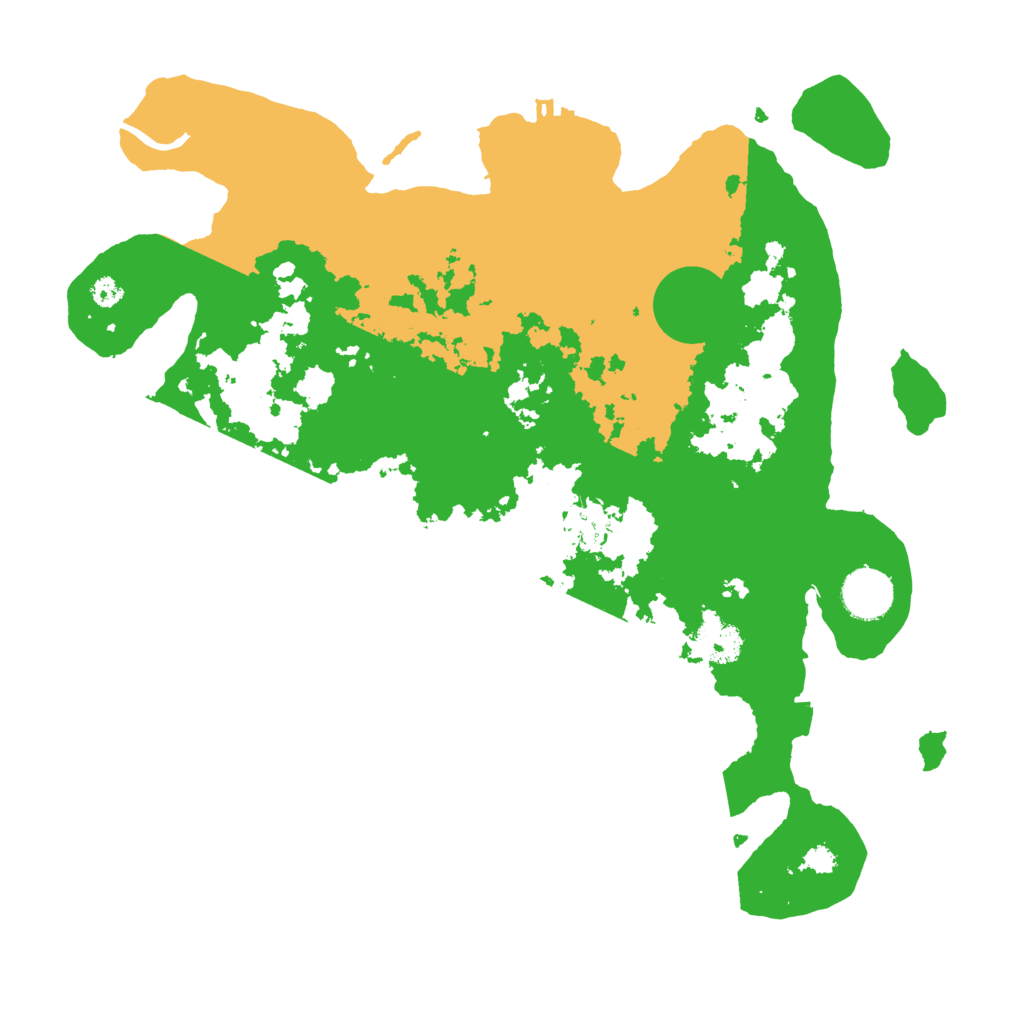 Biome Rust Map: Procedural Map, Size: 3500, Seed: 3589495