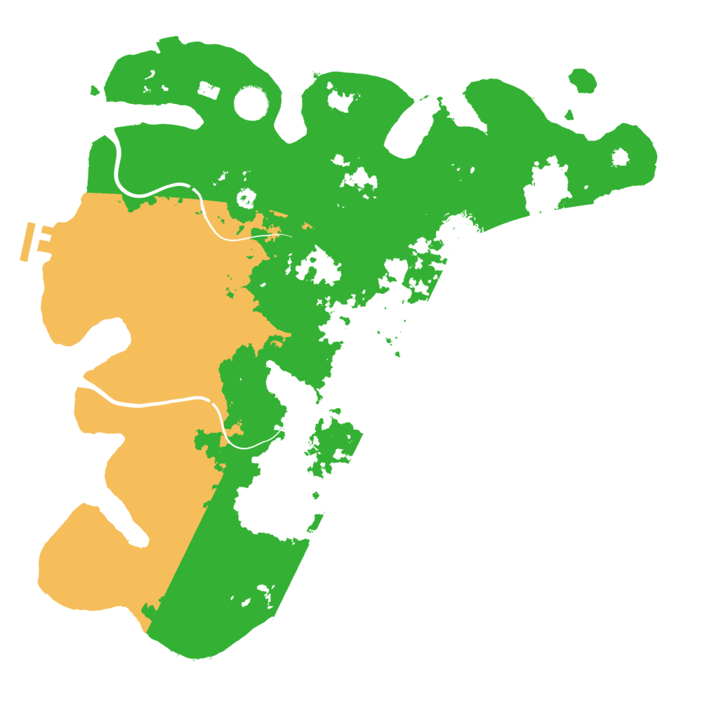 Biome Rust Map: Procedural Map, Size: 3700, Seed: 8255577