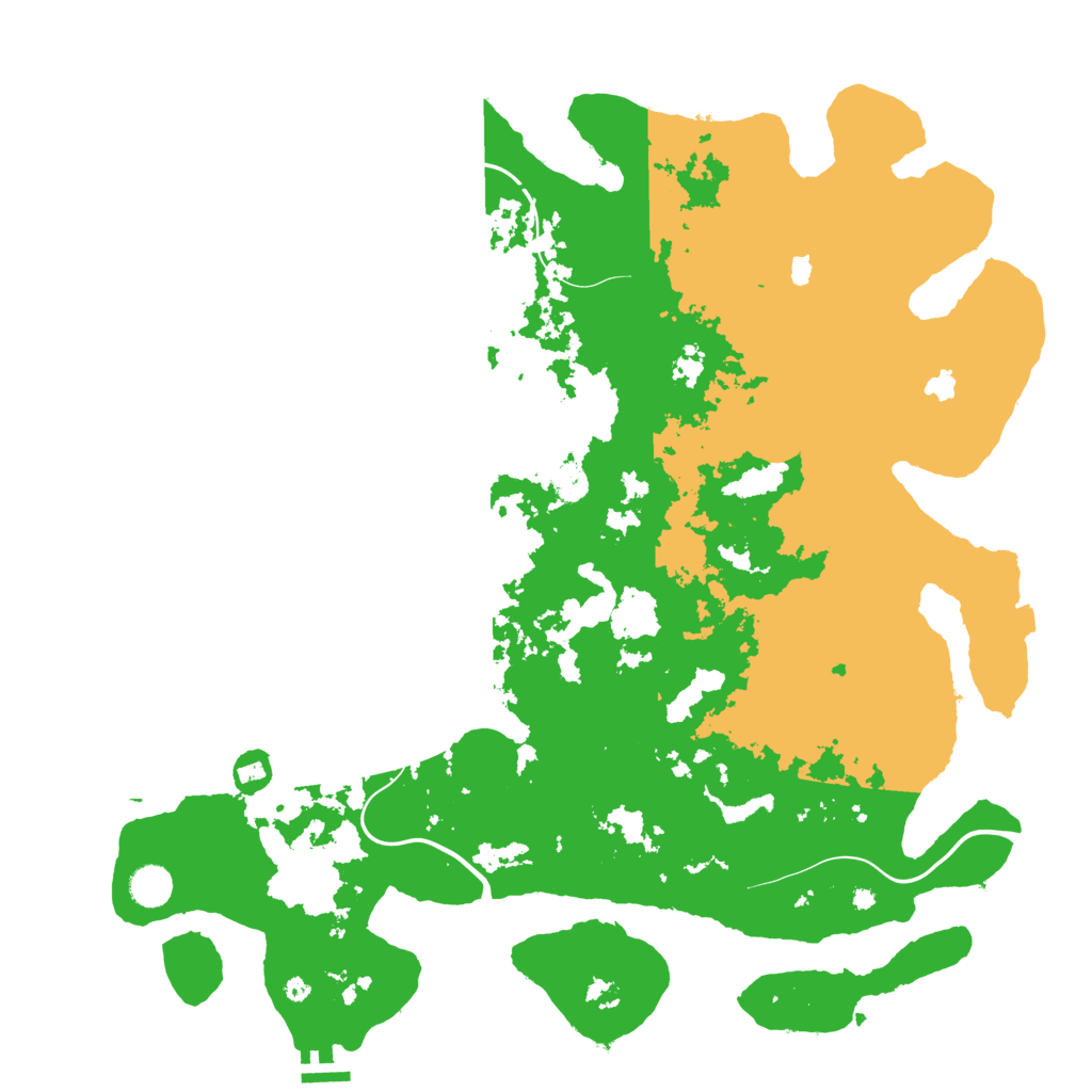 Biome Rust Map: Procedural Map, Size: 4500, Seed: 1350331155