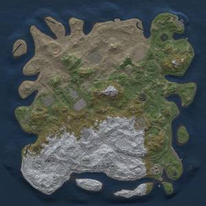Thumbnail Rust Map: Procedural Map, Size: 4250, Seed: 19822024, 19 Monuments