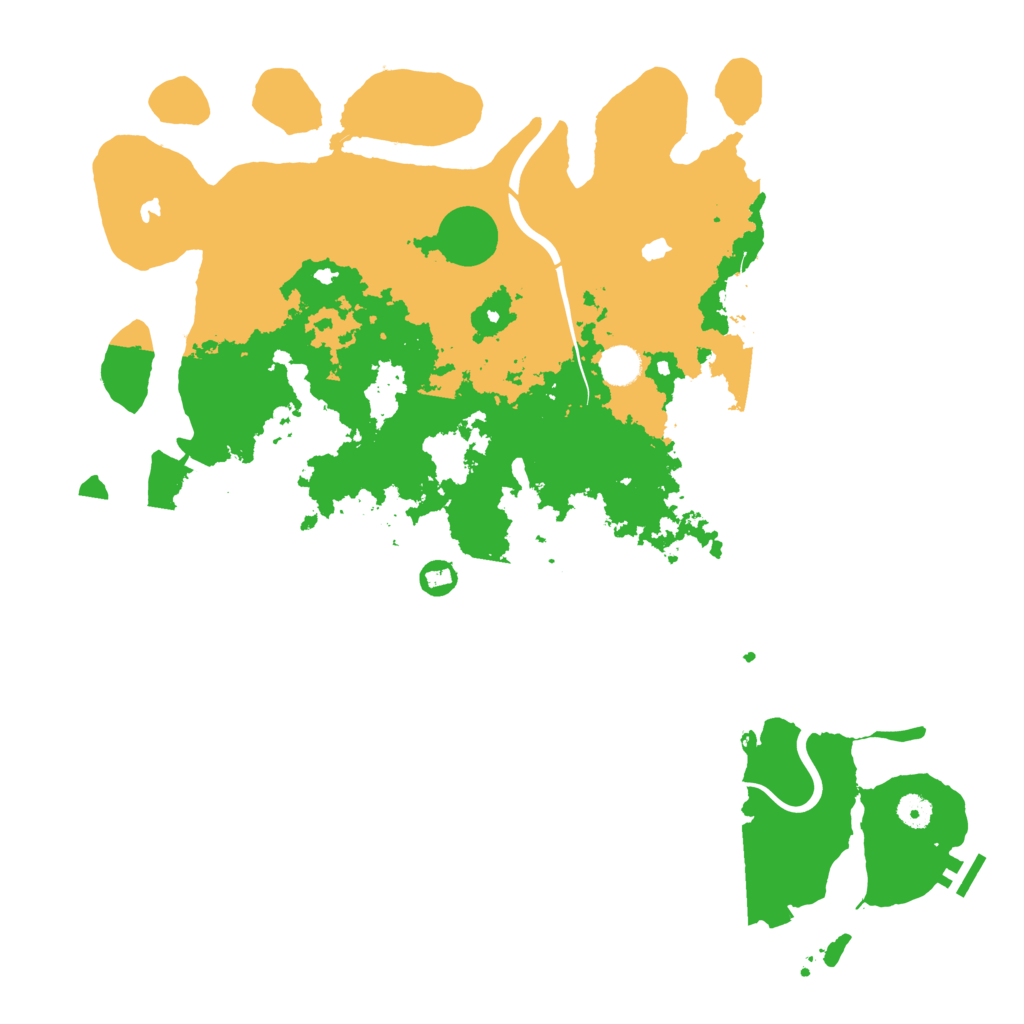 Biome Rust Map: Procedural Map, Size: 4500, Seed: 2023110203