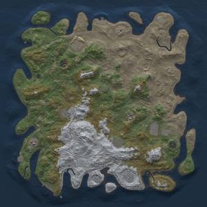 Thumbnail Rust Map: Procedural Map, Size: 4500, Seed: 894016367, 18 Monuments