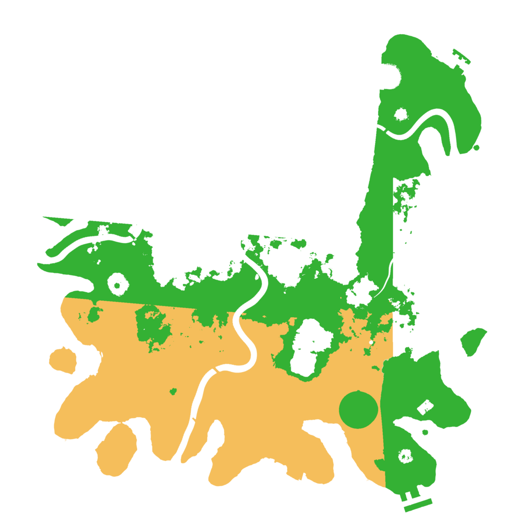 Biome Rust Map: Procedural Map, Size: 3700, Seed: 1822109727